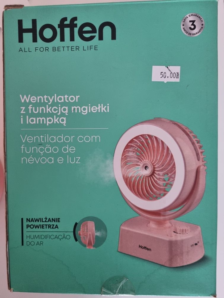 Wentylator stołowy Hoffen AD-1025 różowy