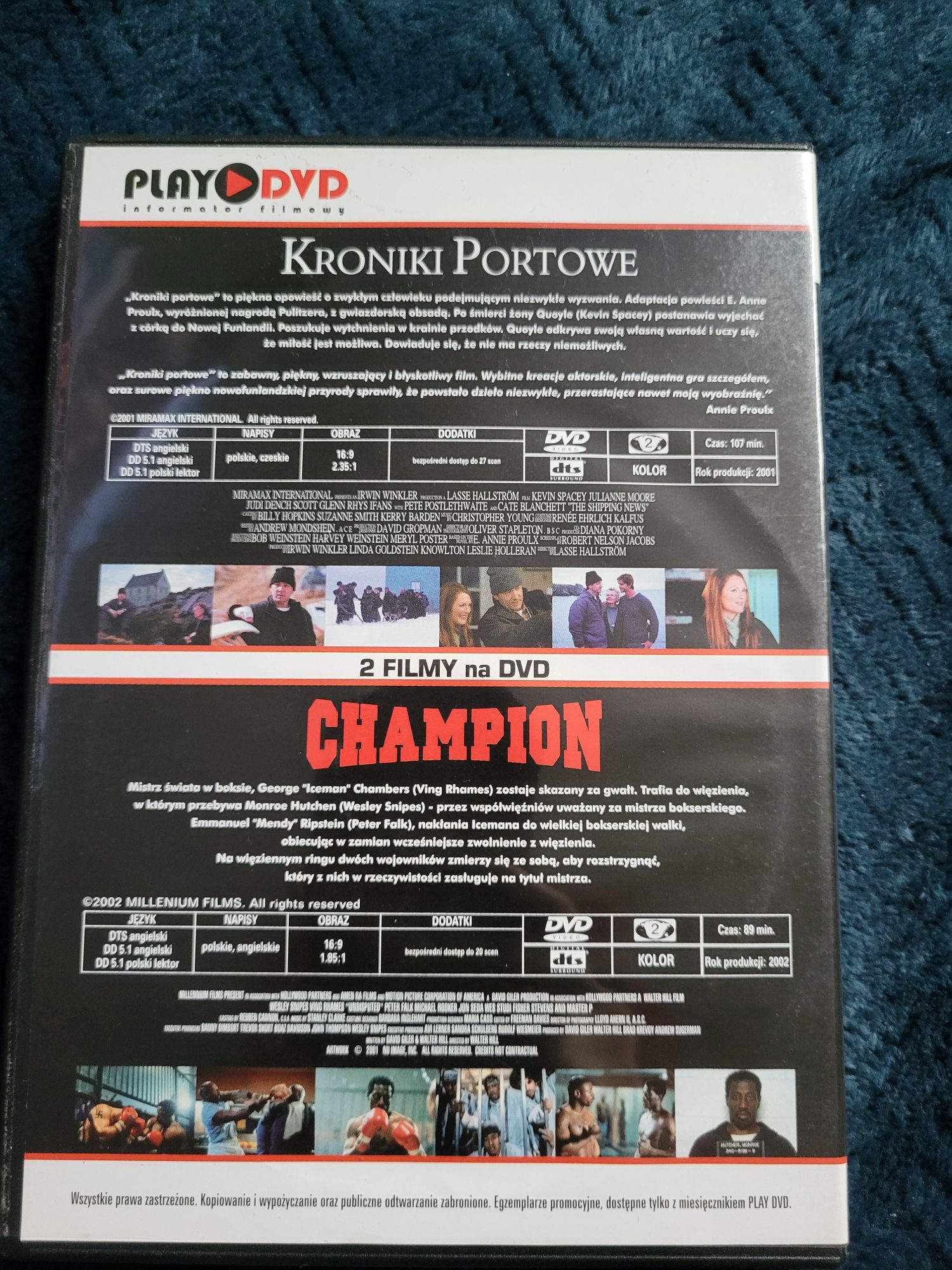 Film na Dvd Kroniki portowe i Champion