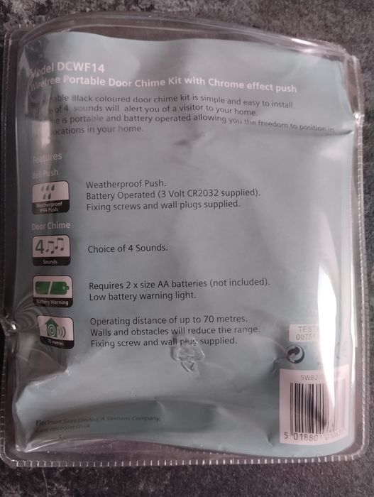 Siemens bezprzewodowy dzwonek do drzwi wejściowych