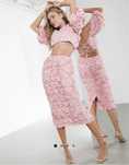 Костюм топ+спідниця з органзи Asos