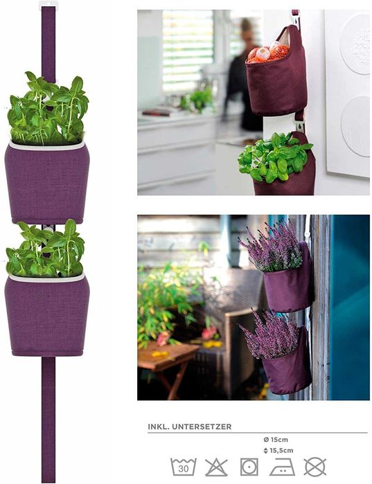 wiszący ogród doniczki wiszące piętrowe