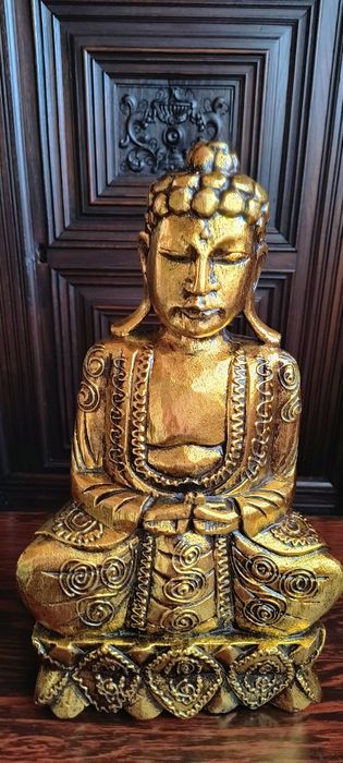 Figura drewniana Budda