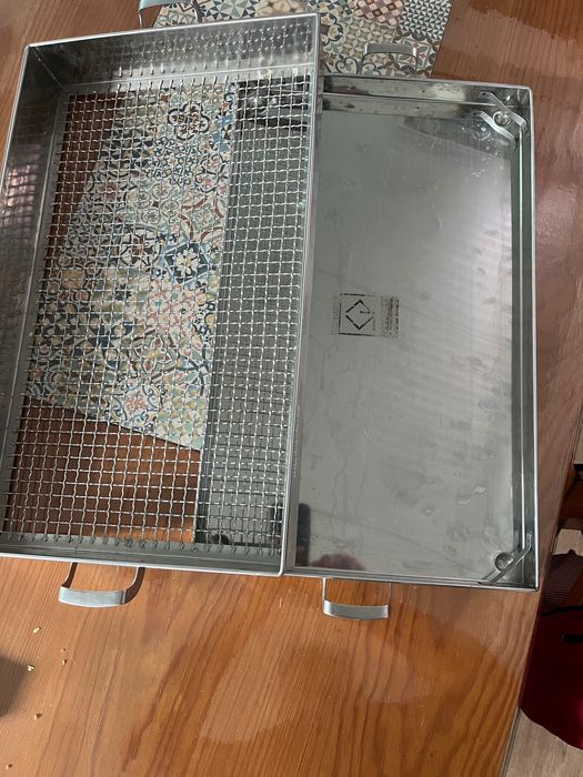 Tabuleiro de fritos inox