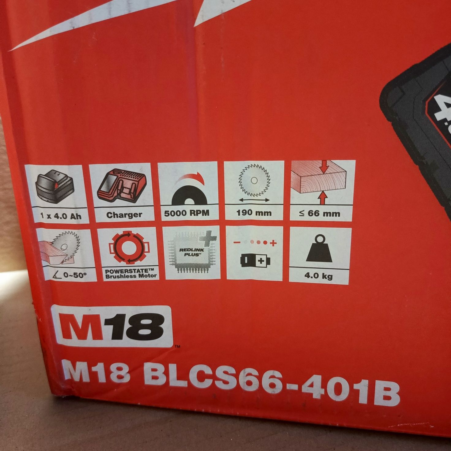 Milwaukee m18 blcs66 pilarka tarczowa