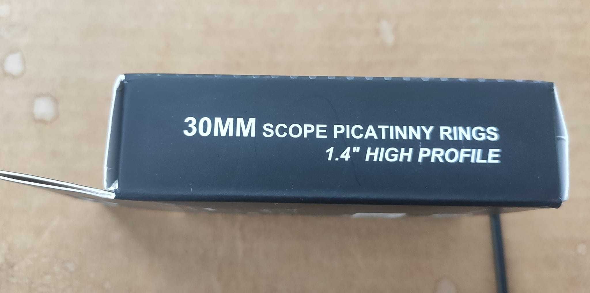 Кільця Vector Optics високі на пікатінні,6-гвинтові