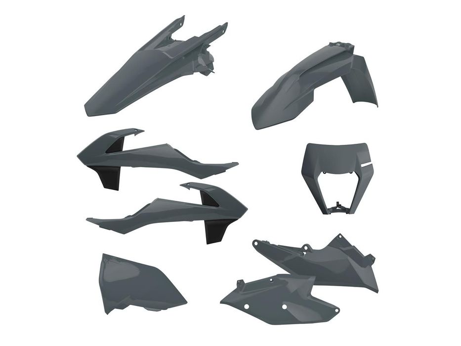 kit plasticos polisport nardo grey ktm exc-f 250 / 350 / 450