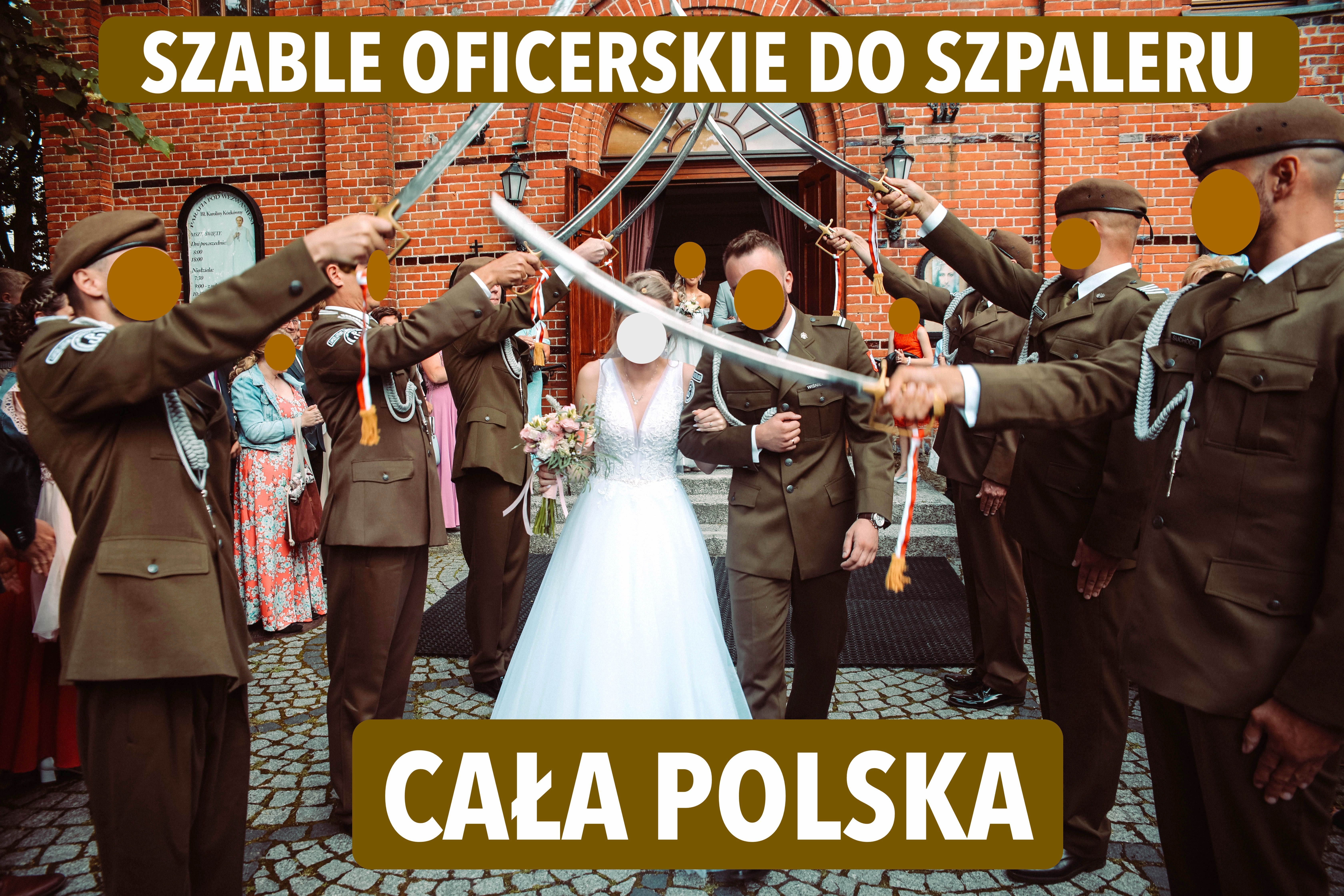 Szable na szpaler ślubny TANIO + temblaki patriotyczne