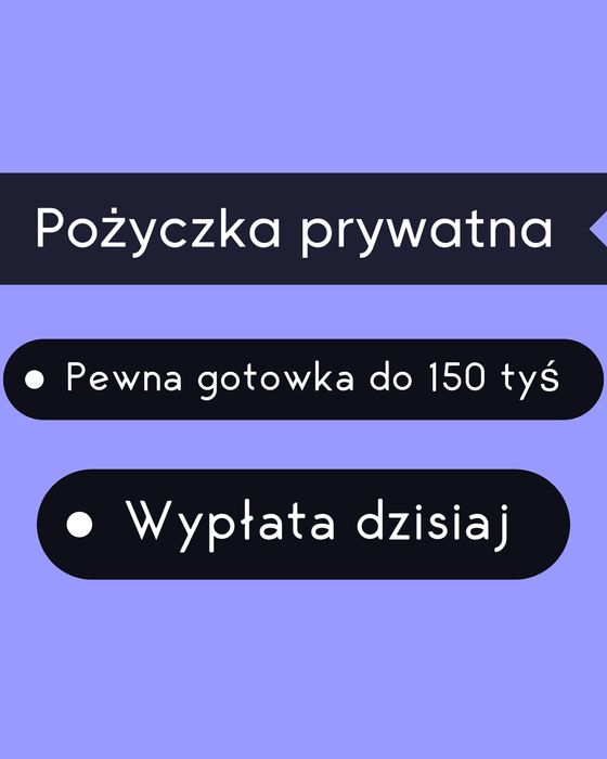Pożyczka z własnych środków, Pożyczka prywatna, Bez przedpłat, bez Bik