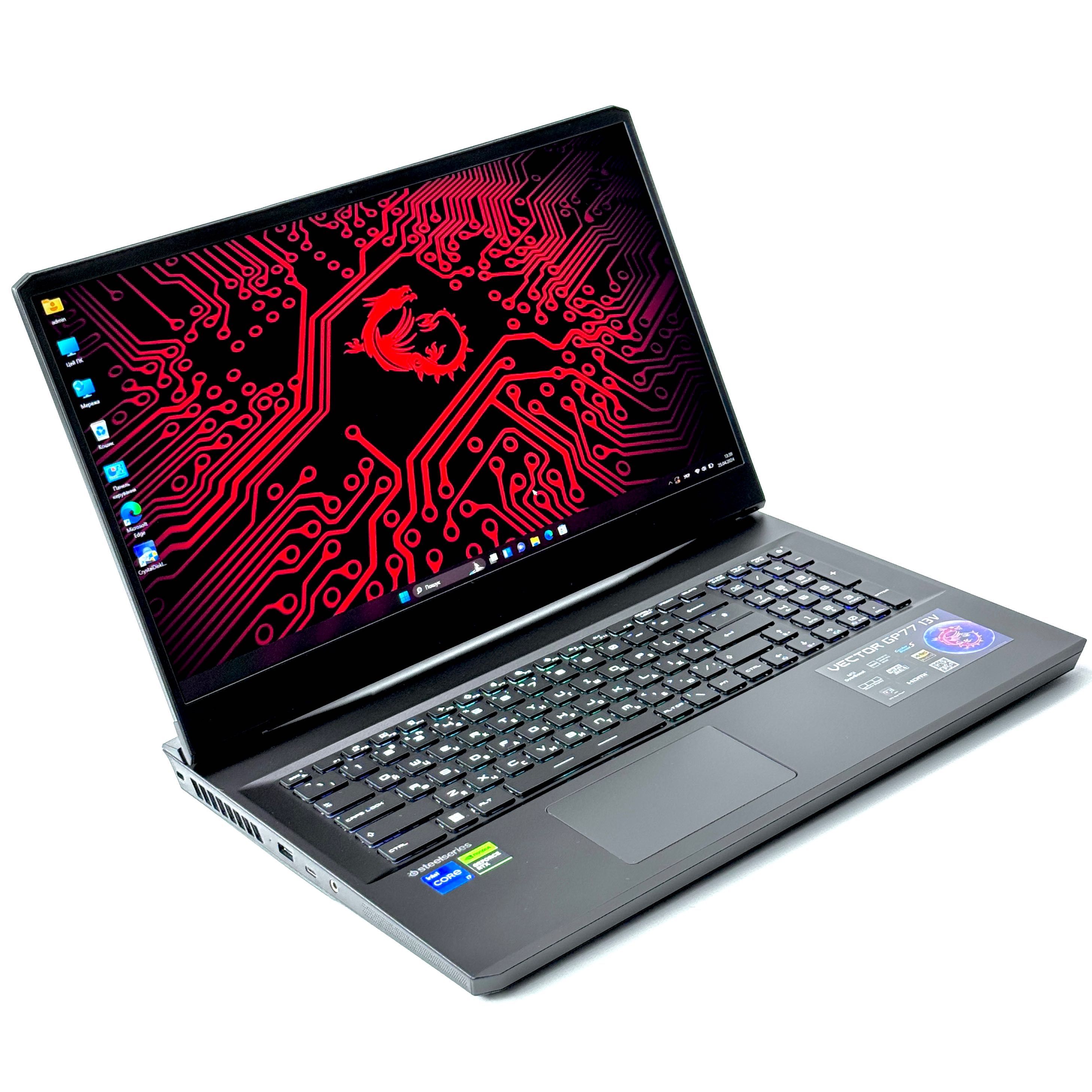 Шоу-рум+! MSI Vector GP77 (i7/64Гб/2Tб/RTX 4060) Trade In+! Гарантія!