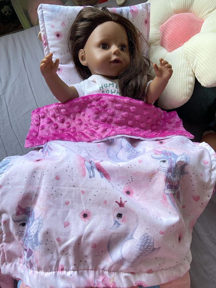 Zestaw Pościeli dla lalki do łóżka lub wózka prezent na dzień dziecka