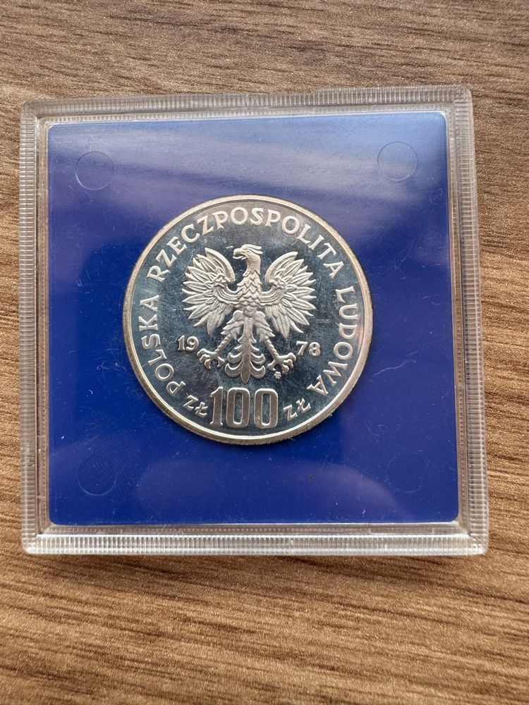 Srebrna moneta kolekcjonerska 100 zł Janusz Korczak