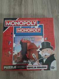 Puzzle Monopoly Żuraw edycja Gdańsk 1000 el Nowe