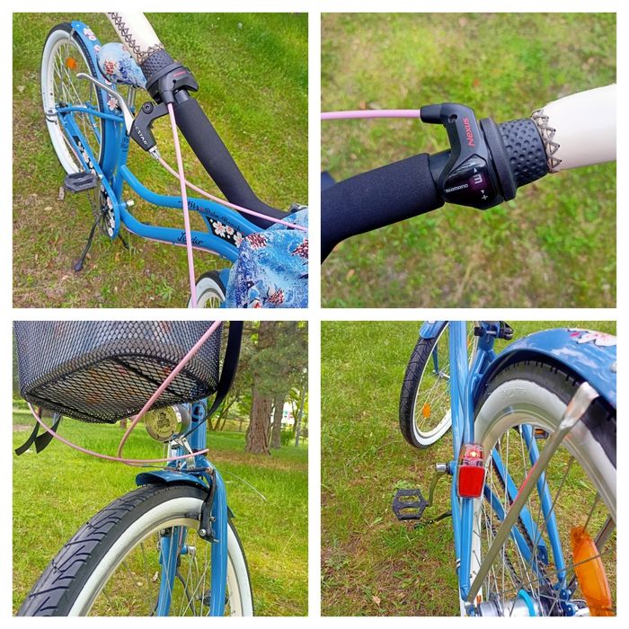 NOWY damski rower miejski cruiser LEADER PALM BEACH, koła 26",rama 17"