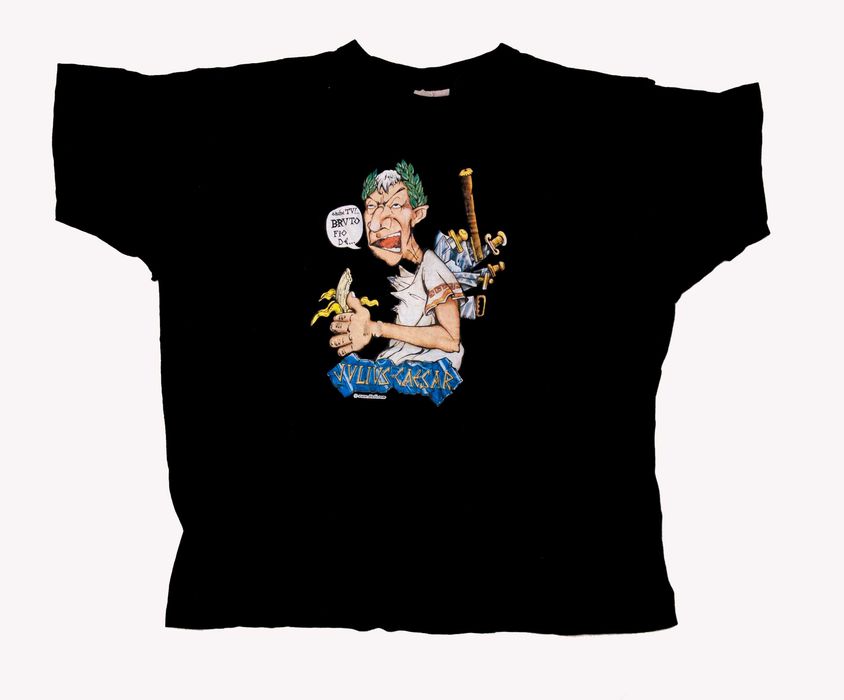 Kultowa Koszulka Cezar Brutus Banan Meme Popkultura S-M 56x65 cm