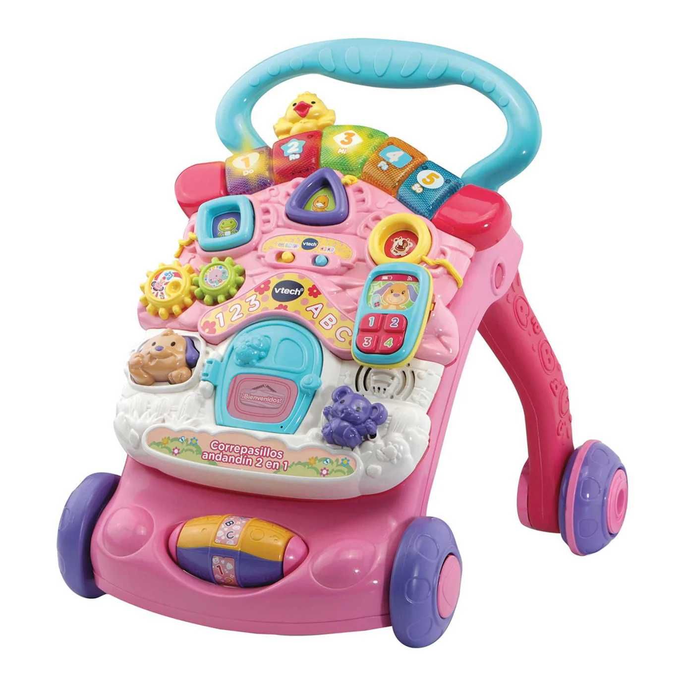 PROMOCJA - 30% Vtech 2 w 1 interaktywny chodzik pchacz dla dzieci
