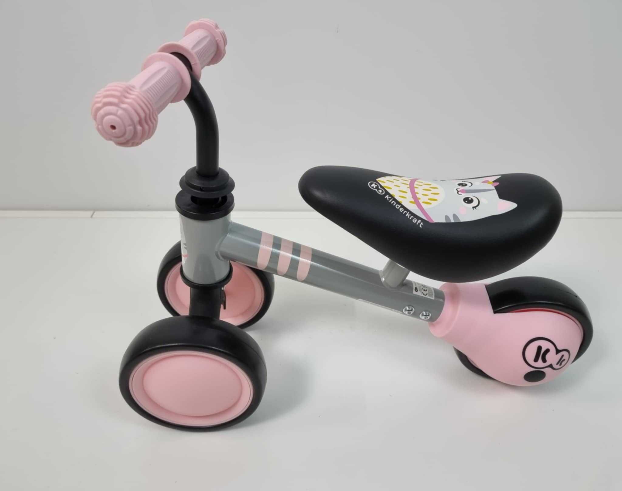 NOWY Rowerek biegowy Kinderkraft Cutie 6" różowy jeździk 12 msc+