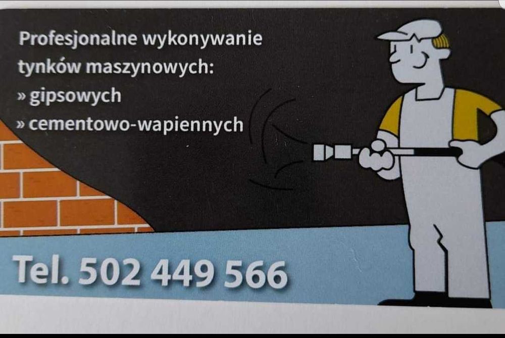 Tynki maszynowe szybko i solidnie.