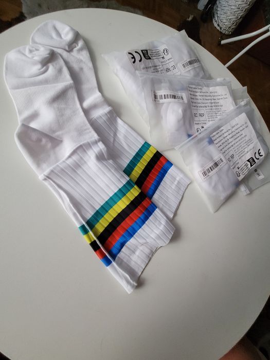 Skarpety kolarskie wzór Mistrza świata rozm.38-42