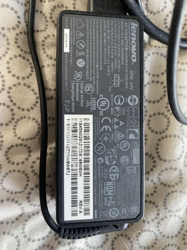 Zasilacz Lenovo