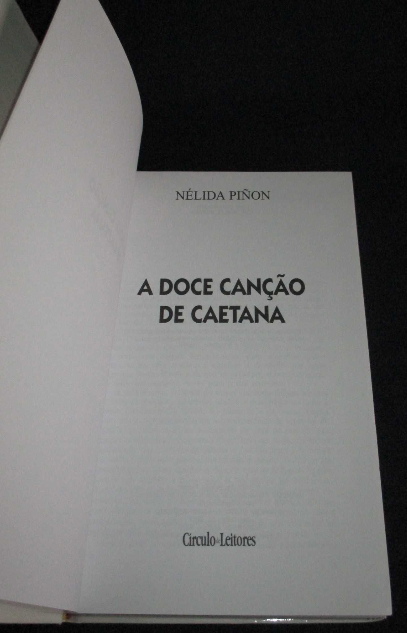 Livro A Doce Canção de Caetana Nélida Piñon