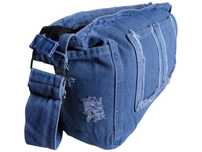 Torebka Damska Jeans, Worek Listonoszka JEANSOWA Torba Materiałowa