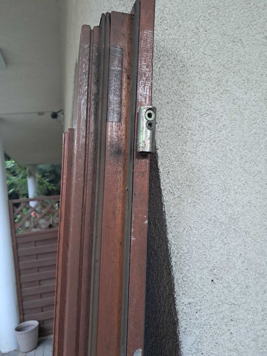 Drewniane skrzydło drzwiowe z demontażu