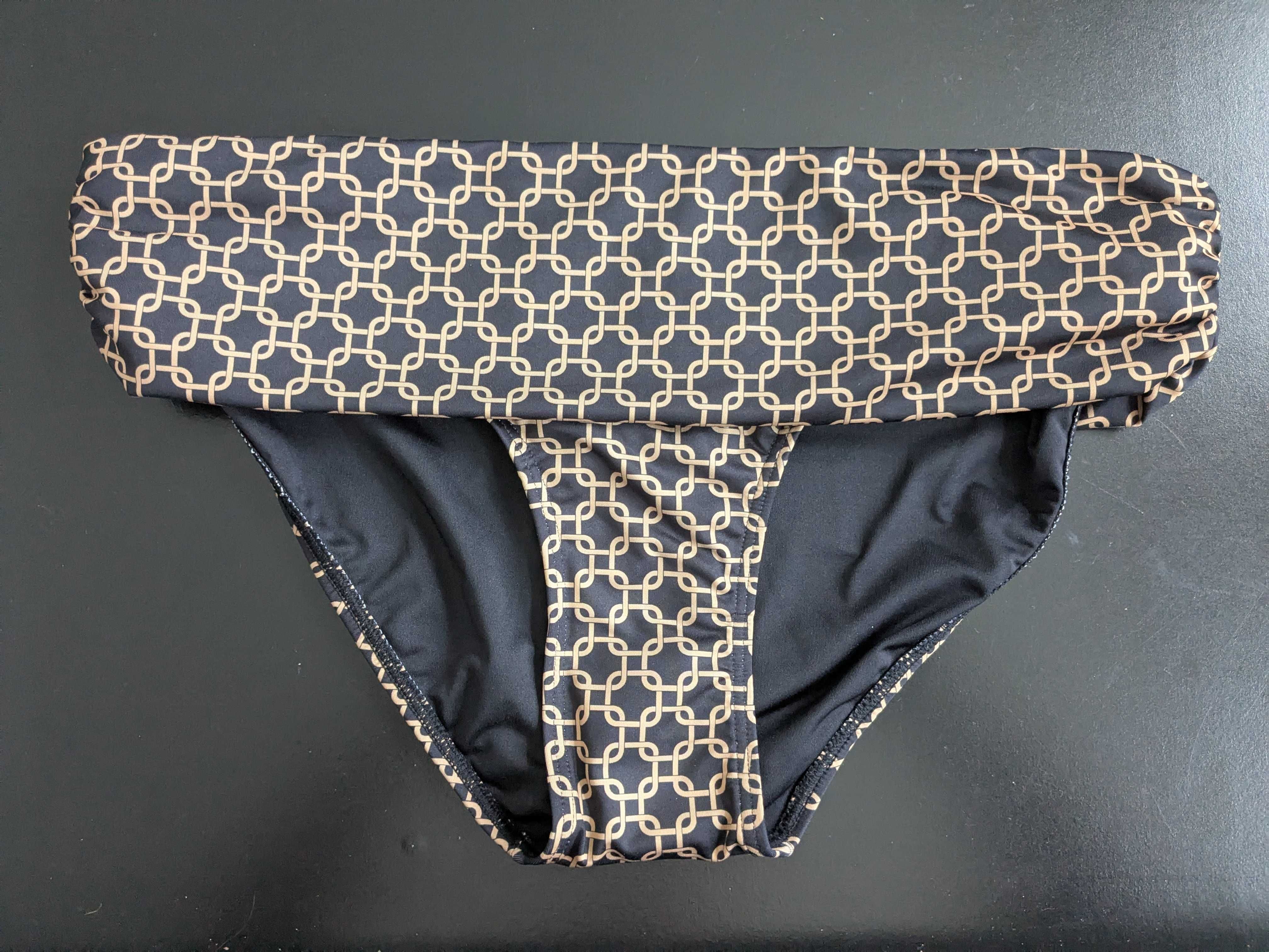 Next figi bikini czarne we wzór geometryczny rozm. 42