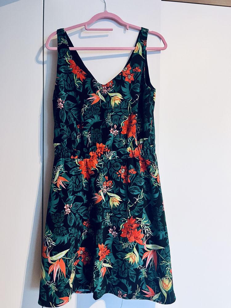 Sukienka | tropikalny print