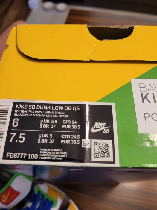 Nike SB Dunk Low Og Qs r. 38,5