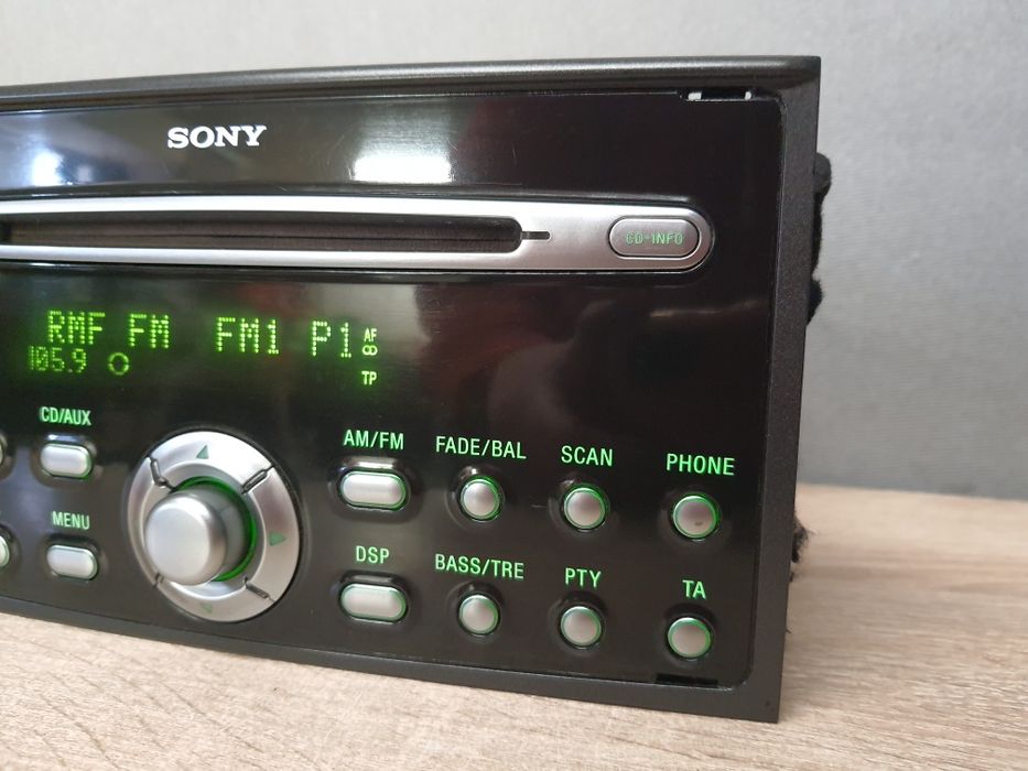 Radio samochodowe Ford SONY CD MP3 AUX Focus S-MAX, C-MAX Fiesta + kod