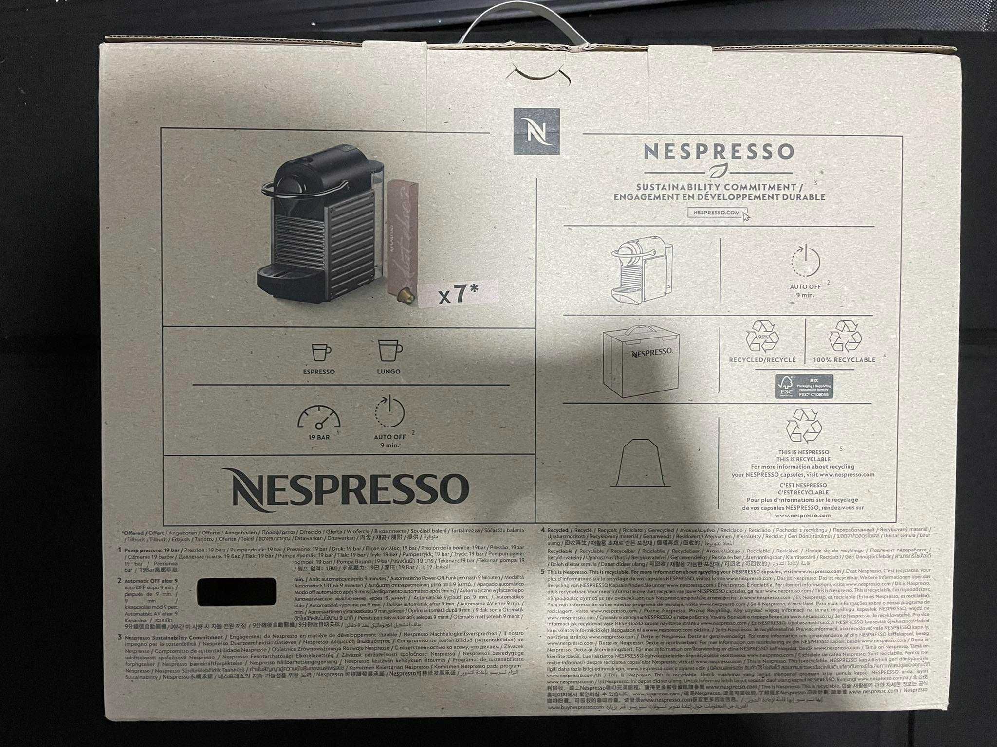 Máq. Café Nespresso Pixie NOVA