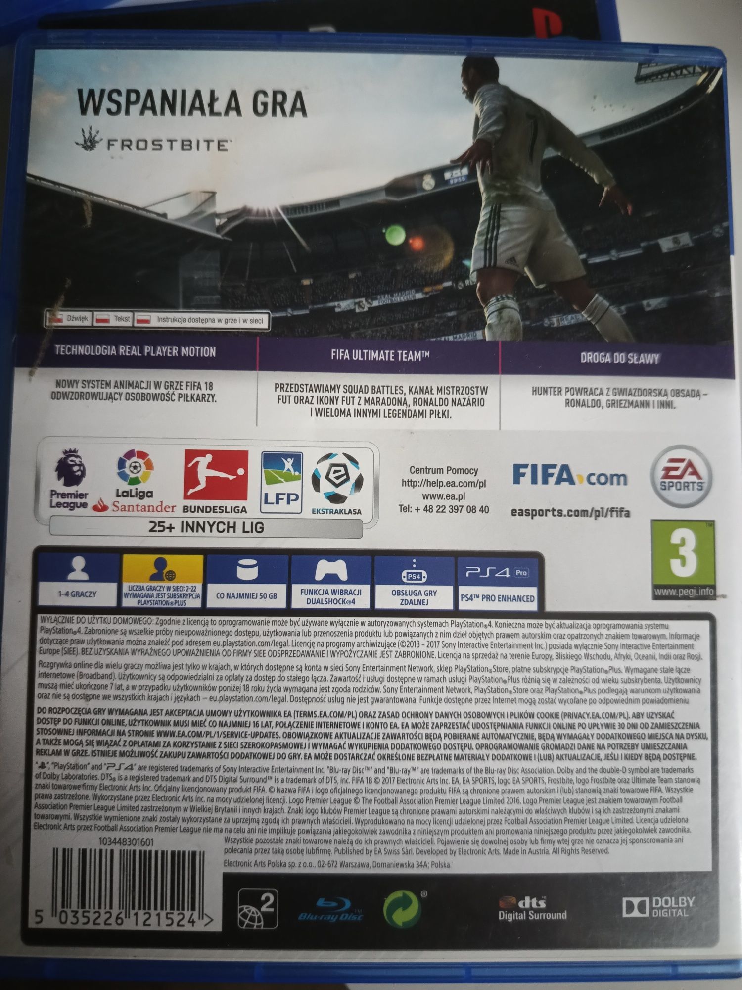 Gra FIFA 18 PS4 PlayStation 4