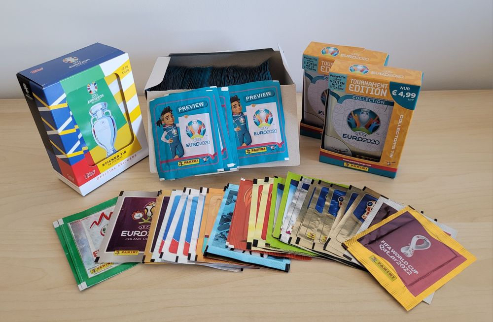 Produtos Panini e Topps - saquetas / caixas /blisters