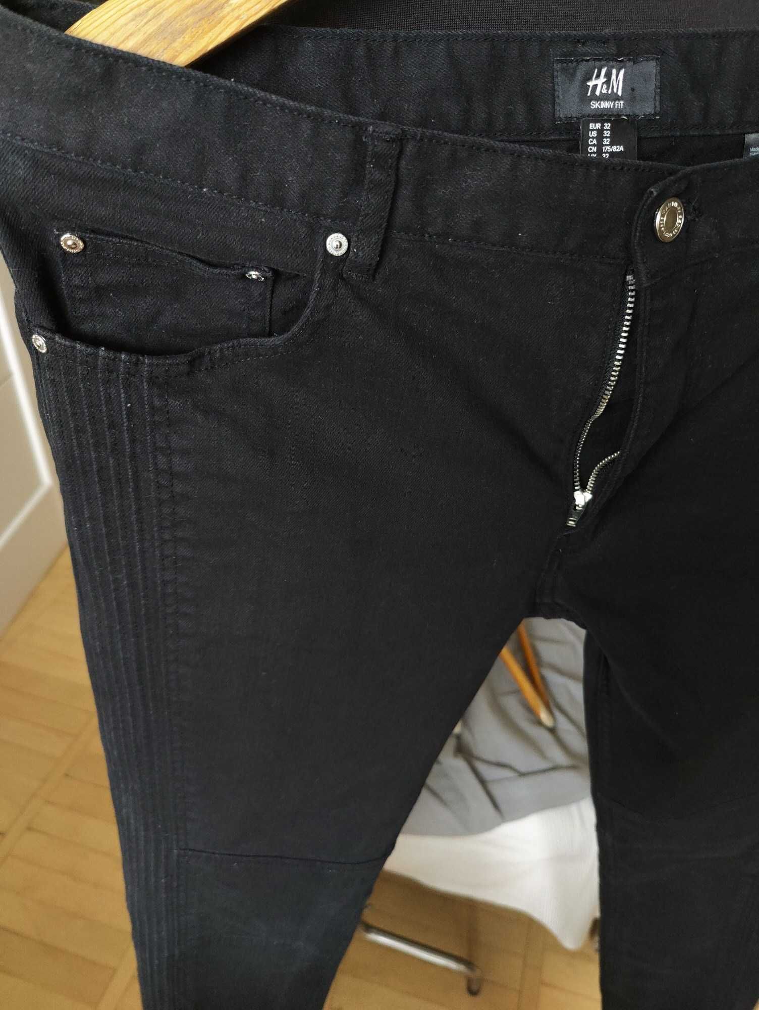 Джинсы H&M jeans Sweden w32 black stretch.