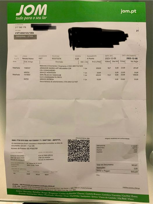 Sofá Relax CH-103021/LM8 Elev. com massagem