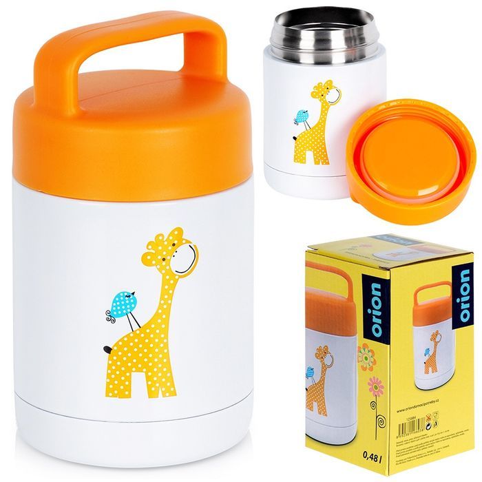 Termos obiadowy stalowy ŻYRAFA 450 ml