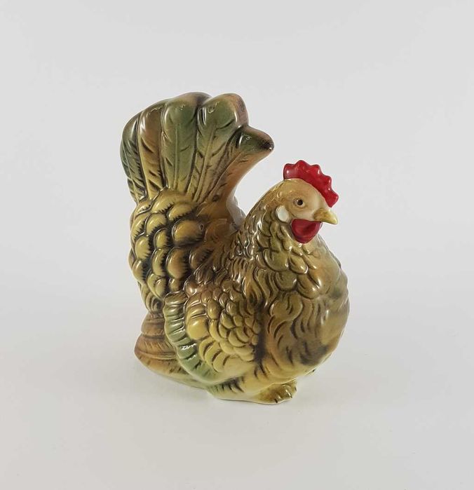 Figura - Porcelanowy Kura - manufaktura WAGNER & Apel czynna od 1877 r