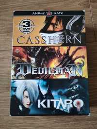 Zestaw filmów DVD: " Kitaro", "Cashern", "Devilman"