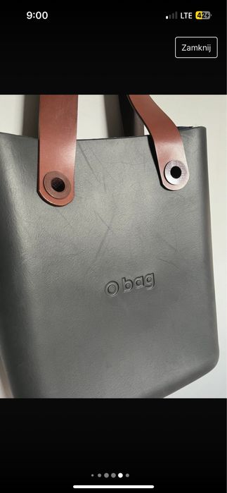 Obag torebka grafitowa