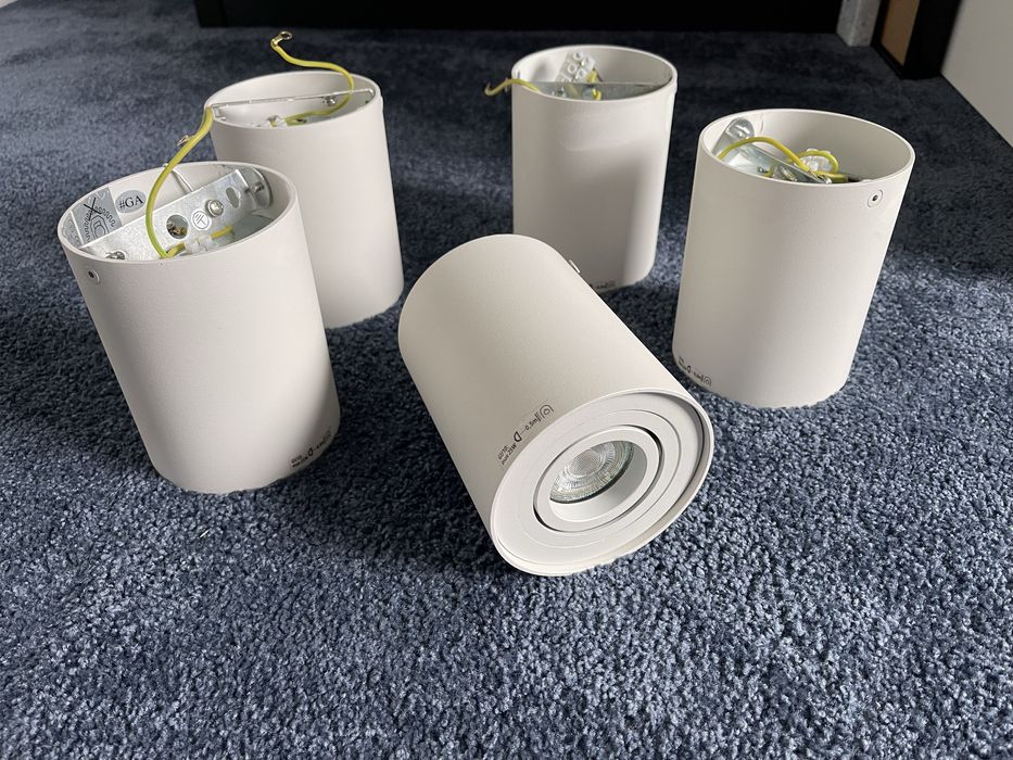 Oprawa Natynkowa Halogenowa GU10 TUBA LED RUCHOMA Walec Spot Sufitowa