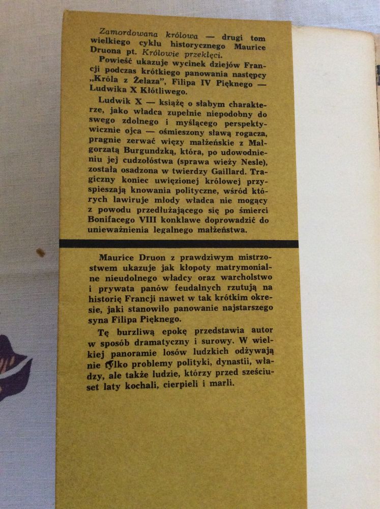 Maurice Druon „Lew i lilie”, „Zamordowana królowa”