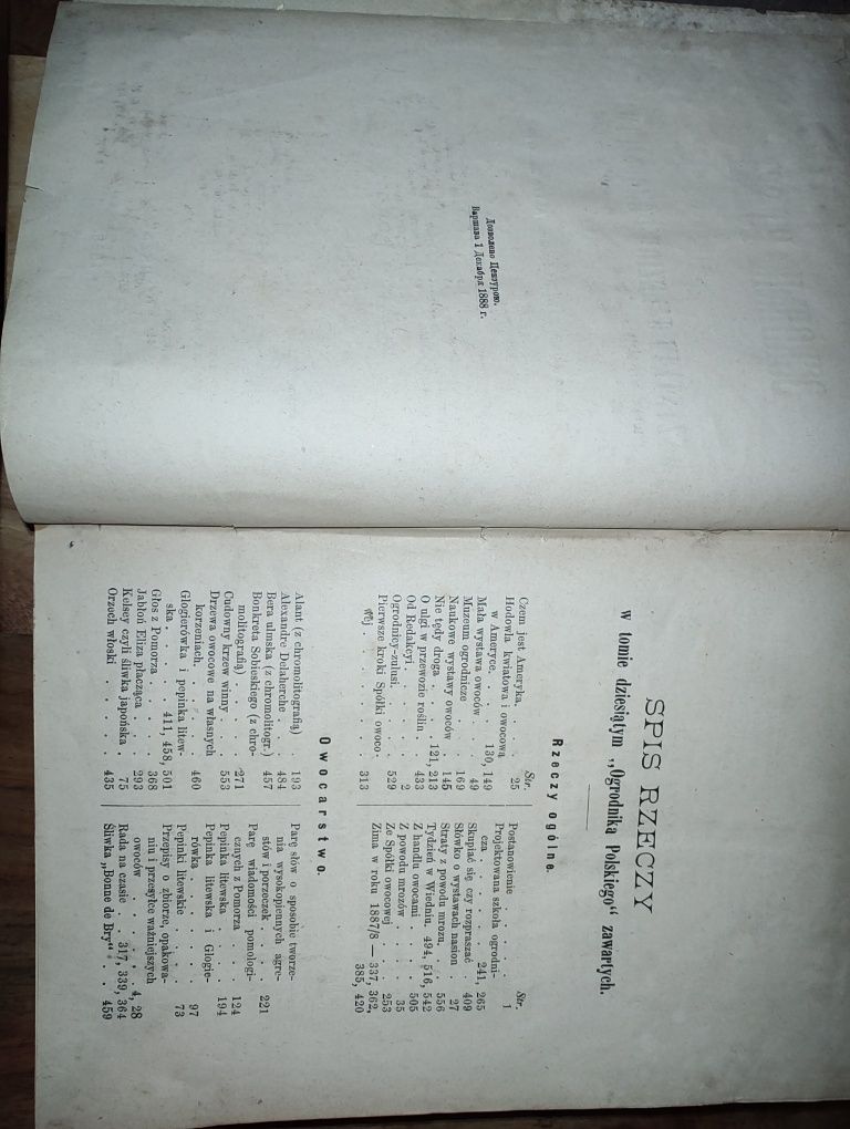 Ogrodnik Polski Tom X- Rok X 1888 r.
