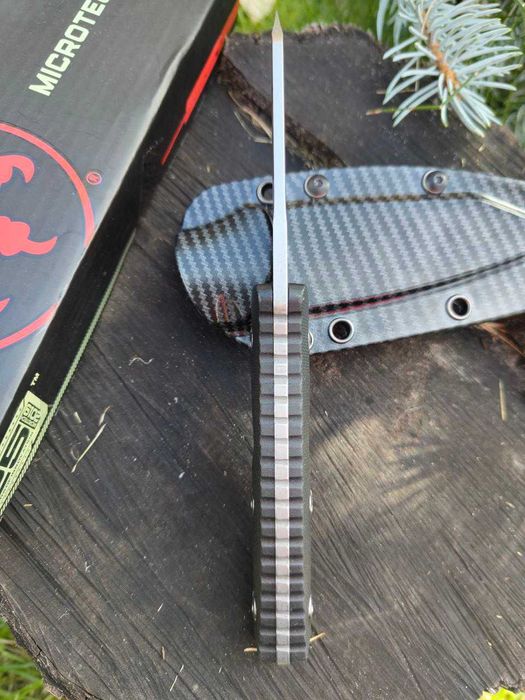 Брелок EDC компактний фіксед Microtech Socom Alpha Mini Warcom Black