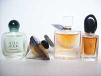 Armani Acqua di Gioia, Si, Lancome La Nuit Tresor, La Vie Est Belle