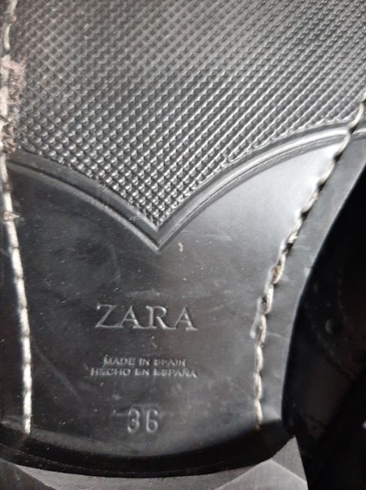 Фирменные новые кожанные туфли ZARA 36р-р(Испания)