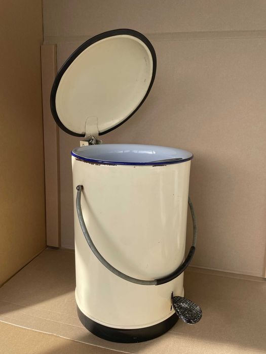 MINCHIN – Papeleira vintage, esmaltada.