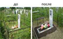 Уборка могил, уход, посадка цветов