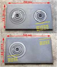 Плита чугунная усиленная печи, грубу, барбекю, мангал