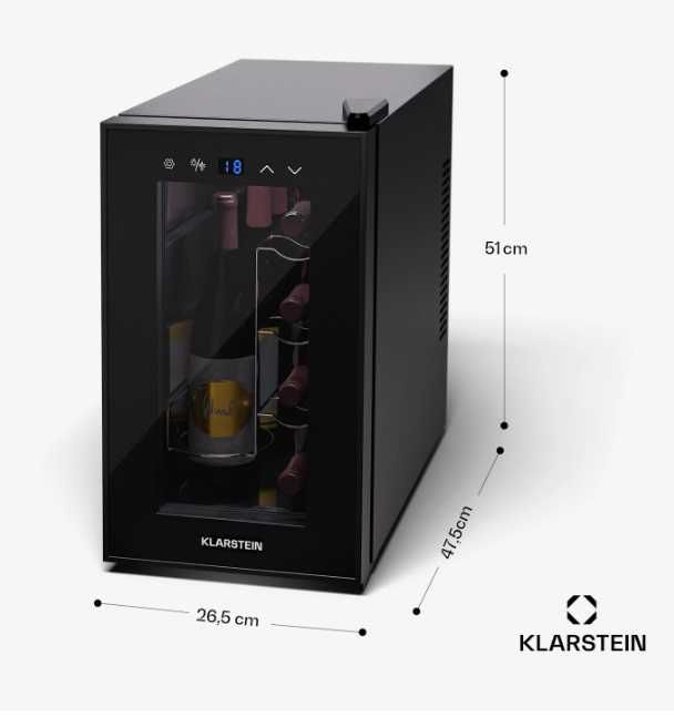 Винний холодильник вертикальний Klarstein Shiraz 8 Uno