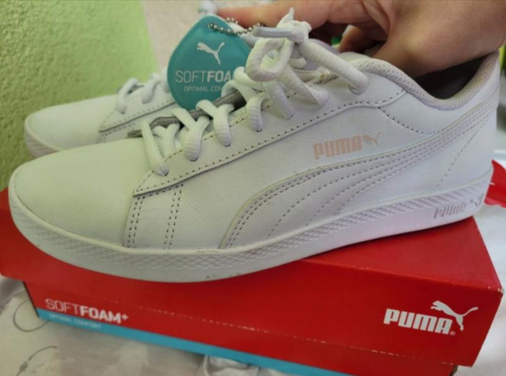 Белые кроссовки Puma оригинал